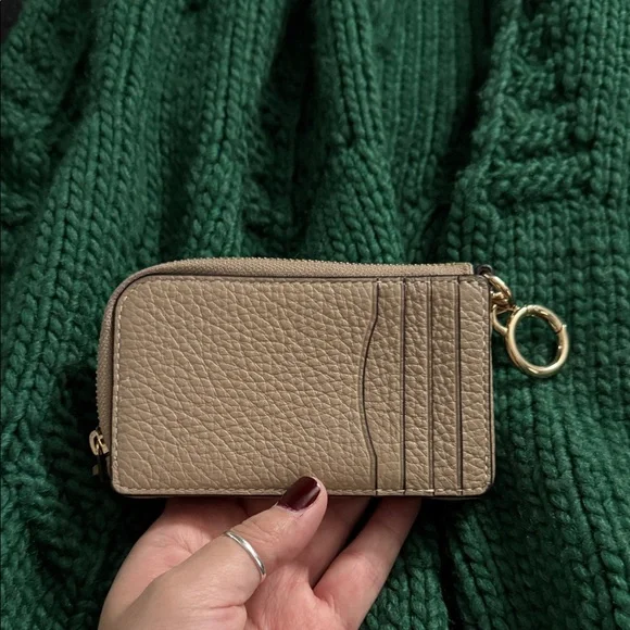 Coach Beige Leather Key Holder - Picture 2 of 3